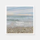 Search for beach wedding napkins Sunset