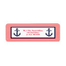 Search for red and blue return address labels White