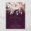 Search for plum and gold wedding invitations Floral