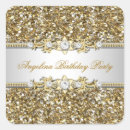 Search for diamond birthday party stickers Glitter
