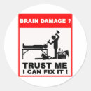 Search for damaged stickers Brain