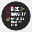 Search for my sister stickers Santa
