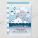 Search for dark blue baby shower invitations White