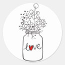 Search for mason jar with flowers stickers Bride