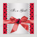 Recherche de pour coccinelle baby shower invitations Rouge