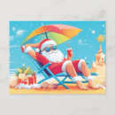 Search for beach santa claus postcards Vacation