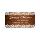 Search for rustic lace wedding return address labels Barn