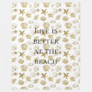 Search for white sea shells blankets Ocean