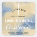 Search for boy baptism thank you stickers Simple
