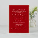 Search for red gold christmas wedding invitations Classic