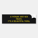Search for beautiful bumper stickers Woman