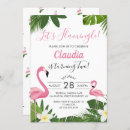 Recherche de rose flamant anniversaire invitations Tropical