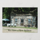 Search for log cabin invitations Change of address