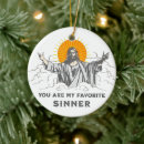 Search for funny jesus ornaments Xmas