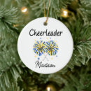 Search for cheerleading ornaments Cheerleader