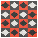 Search for black and white diamonds fabric Abstract