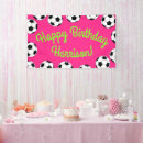 Search for soccer birthday banners Girl