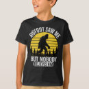 Search for hunting kids tshirts Bigfoot