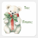 Search for polar animals stickers Watercolor