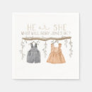 Search for gender reveal napkins He or she