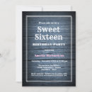 Search for wood sweet 16 invitations Birthday