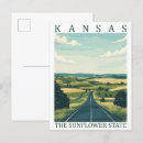 Search for kansas state postcards Illustration