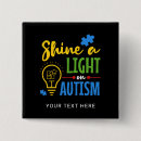 Search for autism buttons Autistic
