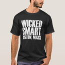 Search for wicked smart tshirts Boston