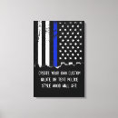 Search for police canvas prints Thin blue line