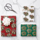 Search for vintage red and green christmas wrapping paper Chic