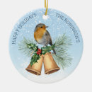 Search for red robin ornaments Holly