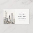 Recherche de skyline visitenkarten New york