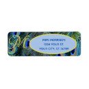 Search for gold feather return address labels Blue