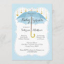 Search for umbrella baby boy shower invitations Rain