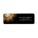 Search for black glitter return address labels Sparkle