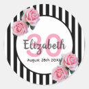 Search for 30 year old stickers Black and white