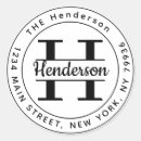 Search for create your own monogram stickers Return address