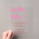 Search for square 50th birthday invitations Fun