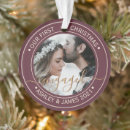 Search for rustic wedding ornaments Our first christmas engaged