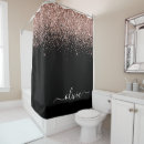 Search for rose gold shower curtains Sparkle
