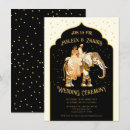Search for indian elephant invitations Gold