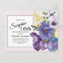Search for purple sweet 16 birthday cards Elegant