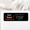 Search for 16th birthday return address labels Glam