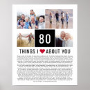Search for 80th birthday posters Photo collage