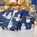 Search for snowflake wrapping paper Snowman