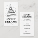 Search for wedding cake business cards Bakery
