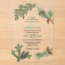 Recherche de vert sapin mariage invitations Forêt de pins