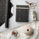 Search for black star wrapping paper Gold