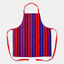 Search for red and blue aprons Stripes