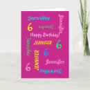 Recherche de de 6 ans anniversaire cartes Rose